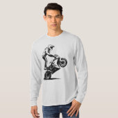 Sportieve motor stunt t-shirt (Voorkant volledig)