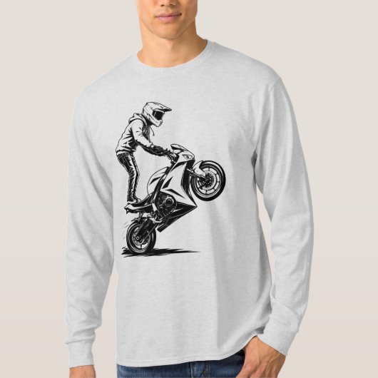 Sportieve motor stunt t-shirt (Voorkant)