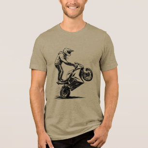 Sportieve motor stunt Tri-Blend shirt