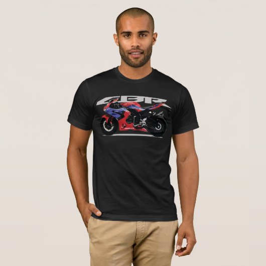 sportieve motorfiets, CBR T-shirt (Voorkant volledig)