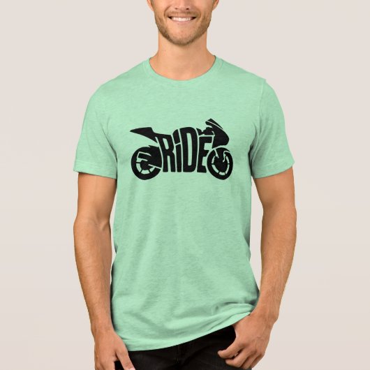 Sportieve motorfiets RIT Tri-Blend Shirt (Voorkant)