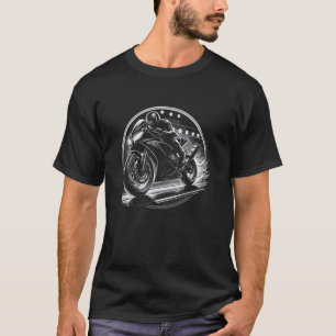 Sportieve motorrace motorfietsen mannen jongens gr t-shirt