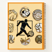 "Sportieve ontwerpelementen" Notitieboek (Achterkant)