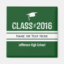 Sportieve Prep Stripe Graduation Cap Klasse van 20 Magneet
