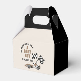 Sportieve Race Car Boy Baby shower Bedankdoosjes