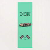 Sportieve raceauto gepersonaliseerd yogamat (Achterkant)