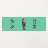 Sportieve raceauto gepersonaliseerd yogamat (Voorkant (horizontaal))