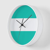Sportieve Retro Aqua Witte Bredere Zeevaart Strepe (Hoek)