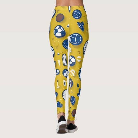Sportieve speeltijd Leggings - Iconisch plezier (Achterkant)