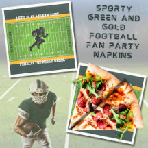 Sportieve Voetbalfan Tailgate Feest Servetten