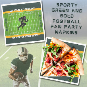 Sportieve Voetbalfan Tailgate Feest Servetten