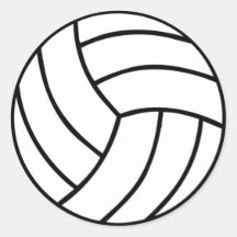 Sportieve Volleybal Sticker