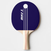 Sportif Stripes Name Navy-Blue Tafeltennisbatje (Voorkant)