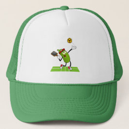 Sportinfusie "Pickleball Cartoon" Trucker Hat Trucker Pet
