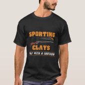 Sporting Clays - Golf With A Shotgun - Clay Target T-shirt (Voorkant)