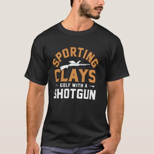 Sporting Clays Golf with a Shotgun Funny Hunter Gi T-shirt (Voorkant)