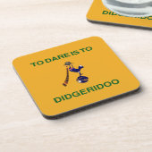  "Sporting Emblem" met Didgeridoo-motief Bier Onderzetter (Linkerzijde)