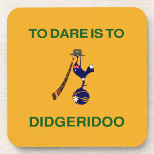  "Sporting Emblem" met Didgeridoo-motief Bier Onderzetter