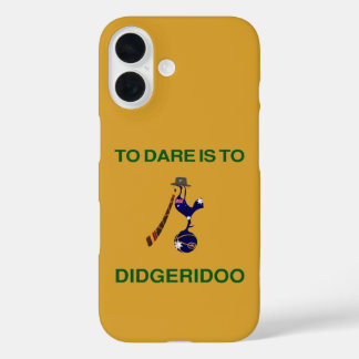 "Sporting Emblem" met Didgeridoo-motief iPhone 16 Hoesje