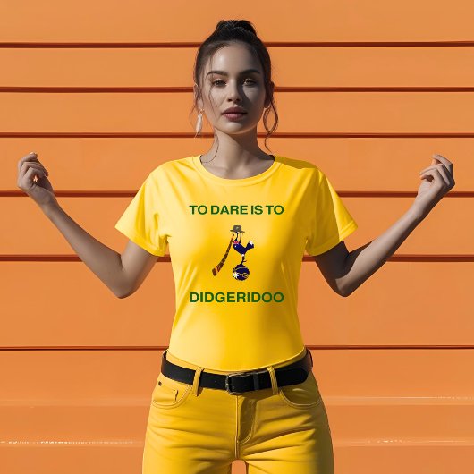 "Sporting Emblem" met Didgeridoo-motief T-shirt