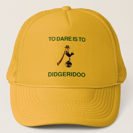 "Sporting Emblem" met Didgeridoo-motief Trucker Pet (Voorkant)