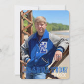 Sportipografie Fotogradiënt toevoegen Uitnodiging (Achterkant)