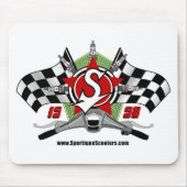 Sportique Scooter Power Mousepad Muismat (Voorkant)