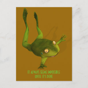 Sportive Frog Briefkaart
