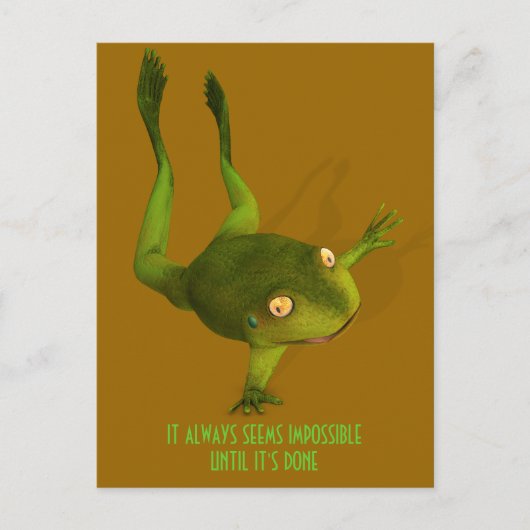 Sportive Frog Briefkaart (Voorkant)