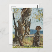 Sportjacht op konijnen met SAP Briefkaart (Voorkant / Achterkant)