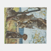 Sportjacht op konijnen met SAP Fleece Deken (Voorkant (Horizontaal))