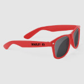 SportJersey Persoonlijk naamnummer Aangepast Zonnebrillen (Rechts)