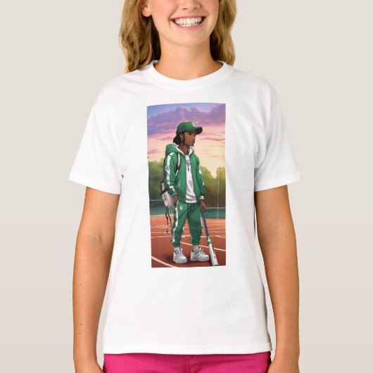 sportjongen t-shirt (Voorkant)