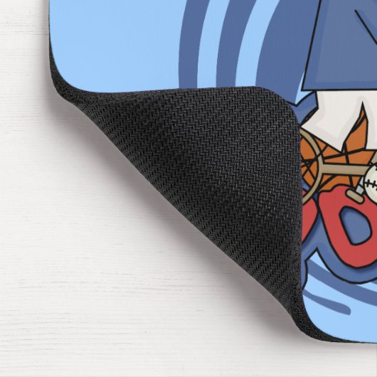 Sportjongen Tennis T-shirts en cadeautjes Muismat (Hoek)