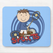 Sportjongen Tennis T-shirts en cadeautjes Muismat (Voorkant)