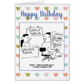 Sportjournalist bij krant (Voorkant)