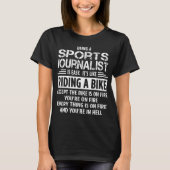 sportjournalist t-shirt (Voorkant)