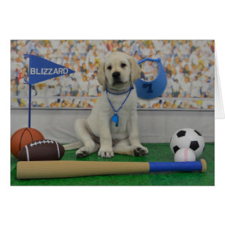 Sportkaart met blizzard