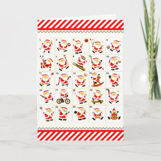 Sportkaarten met kerstfeestdagen feestdagen kaart (Voorkant)