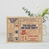  sportkaartje - Football partij Kaart (Staand voorkant)