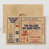  sportkaartje - Football partij Kaart (Voorkant / Achterkant)