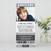 Sportkaartje Mitzvah Invites Kaart (Staand voorkant)