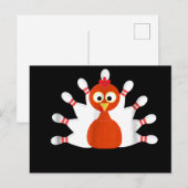 sportkalkoen en bowlinginstallaties - Thanksgiving Aankondigingskaart (Voorkant / Achterkant)