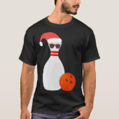 Sportkerstcadeaus - Snowman Bowling T-shirt (Voorkant)