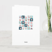 Sportkerstfeestkaarten Feestdagen Kaart (Achterkant)