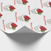 Sportkerstgolf Cadeaupapier (Hoek)