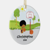 Sportkerstversiering voor honkbal keramisch ornament (Rechts)