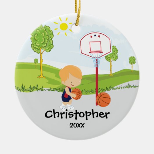 Sportkerstversiering voor honkbal keramisch ornament (Voorkant)