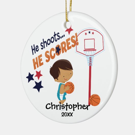 Sportkerstversiering voor honkbal keramisch ornament (Links)