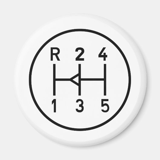 Sportkeuzeknop voor auto's, schakelschema magneet (Voorkant)